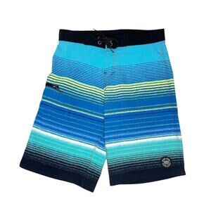 Ron Jon Surf Shop Striped Board Shorts Size 26 Waist